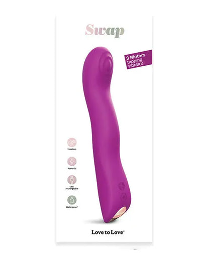 Love to Love Swap Tapping Vibrator - Sweet Orchid Lovely Planet