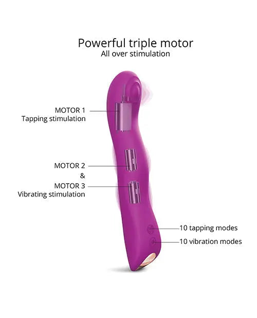 Love to Love Swap Tapping Vibrator - Sweet Orchid Lovely Planet