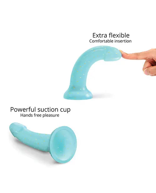 Love to Love Suction Cup Dildo | Curved Anal Dildo | Dildolls Nightfall Blue Realistic Dildo Lovely Planet