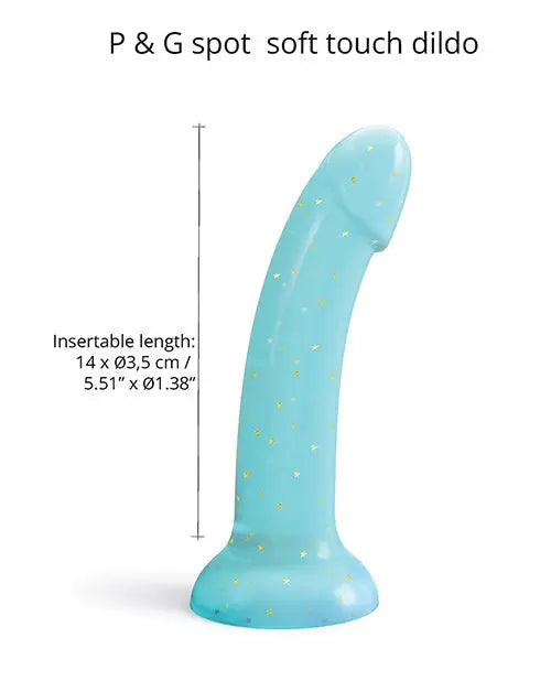 Love to Love Suction Cup Dildo | Curved Anal Dildo | Dildolls Nightfall Blue Realistic Dildo Lovely Planet