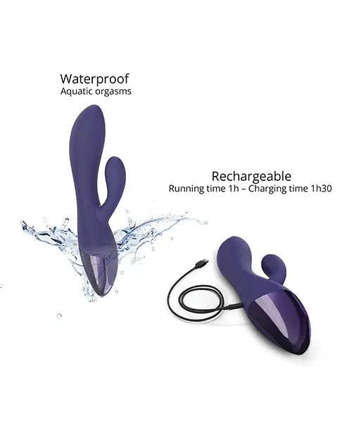 Love to Love G Spot Vibrator | Funky Bunny Clit Vibrator | Small Rabbit Vibrator | Midnight Indigo Lovely Planet