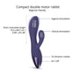 Love to Love G Spot Vibrator | Funky Bunny Clit Vibrator | Small Rabbit Vibrator | Midnight Indigo Lovely Planet