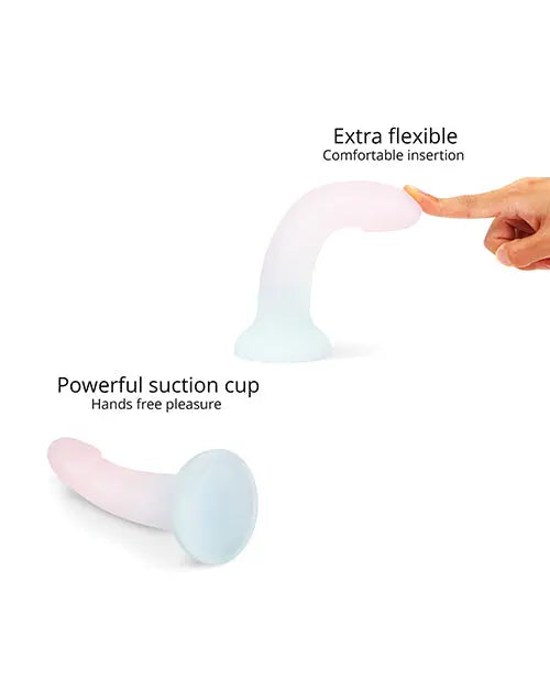 Love to Love Anal Dildo | Silicone Dildolls Galactica Suction Cup Dildo | Unicorn Color Glitter Lovely Planet