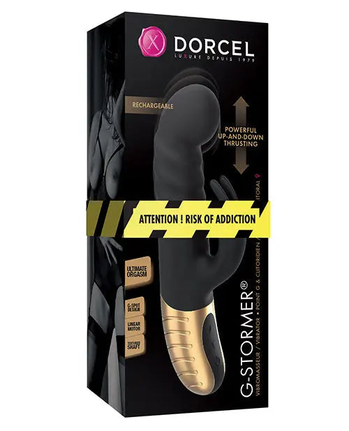 Dorcel Clit Vibrator | G-Stormer G Spot Vibrator | Thrusting Vibrator | Black Gold Rabbit Vibrator | Best Vibrator for Women Lovely Planet