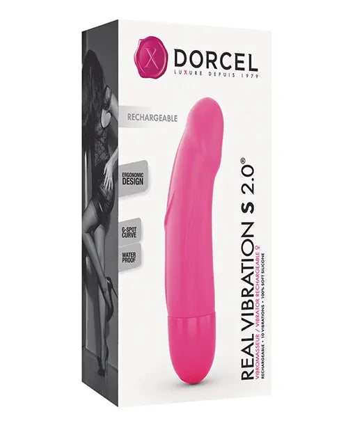 Dorcel Real Vibration S 6" Rechargeable Vibrator - Pink Lovely Planet