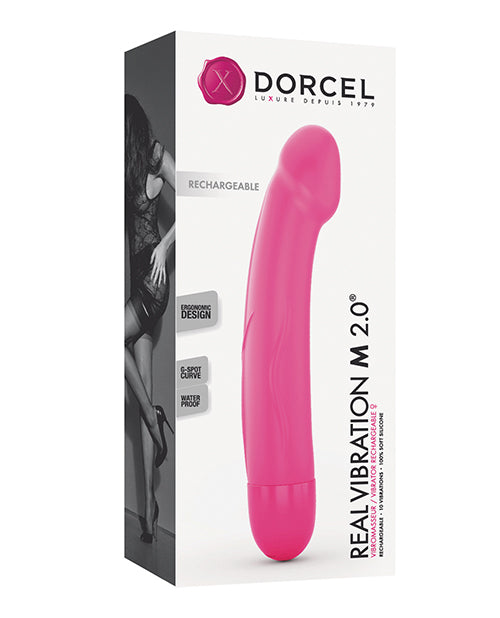 Dorcel Real Vibration M 8.6" Rechargeable - Pink Lovely Planet