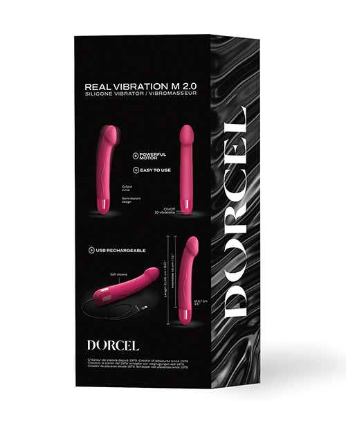 Dorcel Real Vibration M 8.6" Rechargeable - Pink Lovely Planet