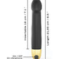 Dorcel Real Vibration M 8.6" Rechargeable Vibrator 2.0 - Black/Gold Lovely Planet