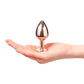 Dorcel Aluminium Bejeweled Diamond Plug - Rose Gold Medium Lovely Planet