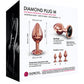 Dorcel Aluminium Bejeweled Diamond Plug - Rose Gold Medium Lovely Planet