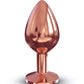 Dorcel Aluminium Bejeweled Diamond Plug - Rose Gold Medium Lovely Planet
