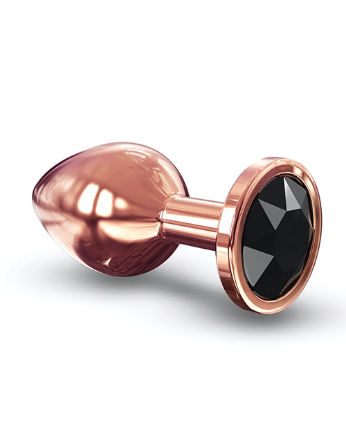 Dorcel Aluminium Bejeweled Diamond Plug - Rose Gold Medium Lovely Planet