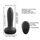Dorcel Deep Thrusting Vibrator | Black Remote Control Vibrator | Vaginal Anal Vibrator | Best Vibrator for Women Lovely Planet
