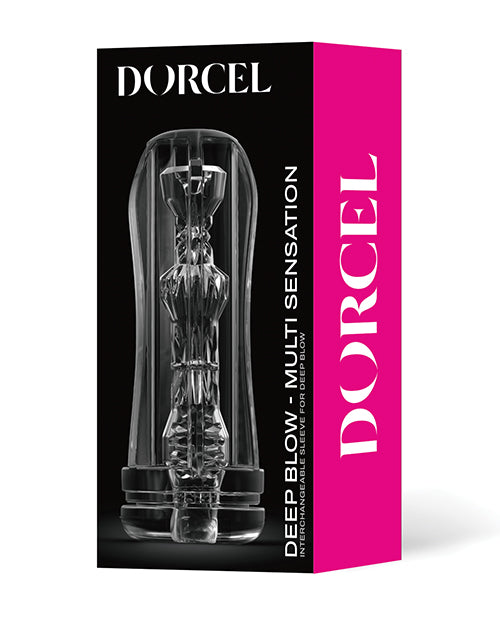 Dorcel Deep Blow Multi Sensation Sleeve - Clear Lovely Planet