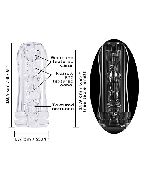 Dorcel Deep Blow Multi Sensation Sleeve - Clear Lovely Planet