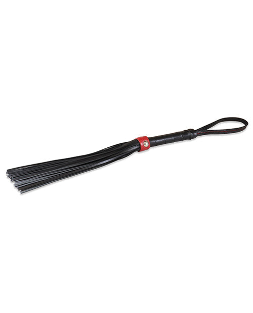 Sultra 14" Lambskin Flogger - Black/Red Sultra Leather