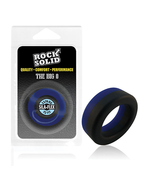 Rock Solid Big O Ring - Black/Blue Doc Johnson