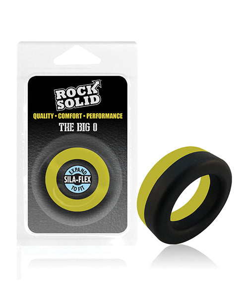 Rock Solid Big O Ring - Black/Yellow Doc Johnson