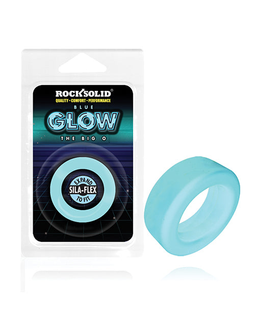 Rock Solid Glow in the Dark Big O Ring - Blue Doc Johnson