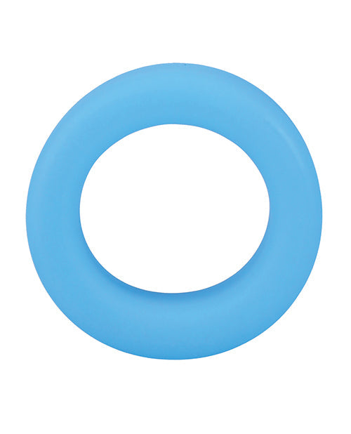 Rock Solid Glow in the Dark Big O Ring - Blue Doc Johnson