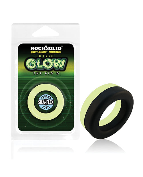 Rock Solid Glow in the Dark Big O Ring - Black/Green Doc Johnson