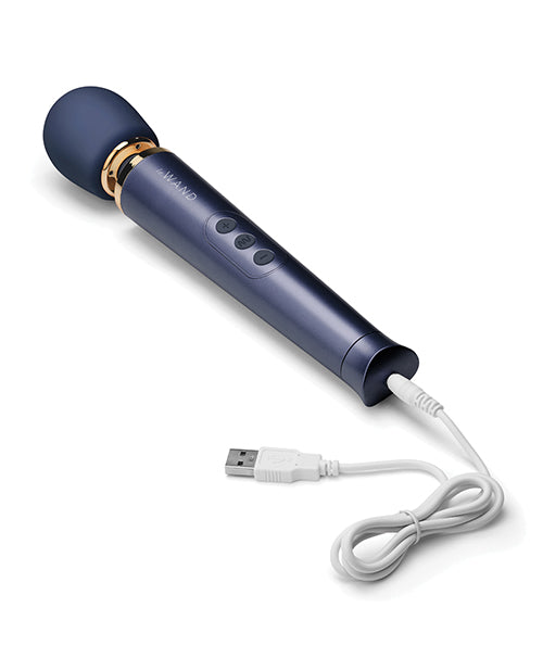 Le Wand Petite Rechargeable Vibrating Massager - Navy Cotr INC