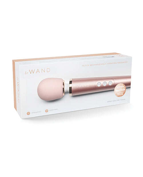 Le Wand Petite Rechargeable Vibrating Massager - Rose Gold Cotr INC