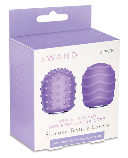 Le Wand Petite Pack of 2 Silicone Texture Covers - Violet Cotr INC