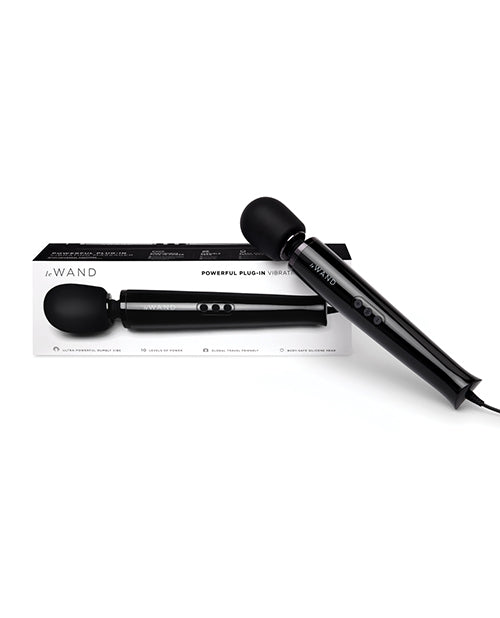 Le Wand Powerful Plug-In Vibrating Massager - Black Cotr INC