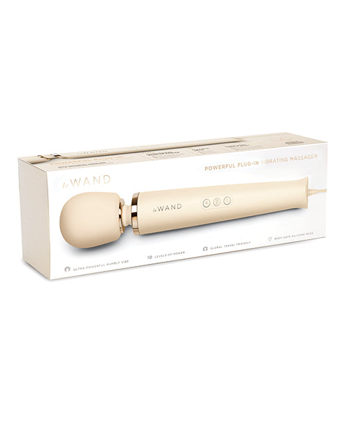 Le Wand Powerful Plug-In Vibrating Massager - Cream Cotr INC