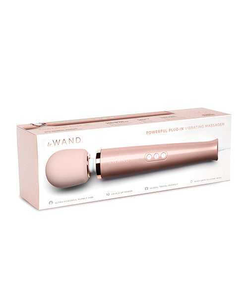 Le Wand Powerful Plug-In Vibrating Massager - Rose Gold Cotr INC