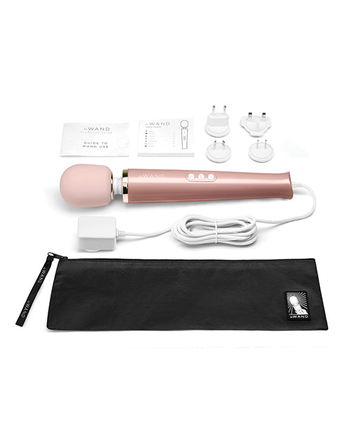 Le Wand Powerful Plug-In Vibrating Massager - Rose Gold Cotr INC