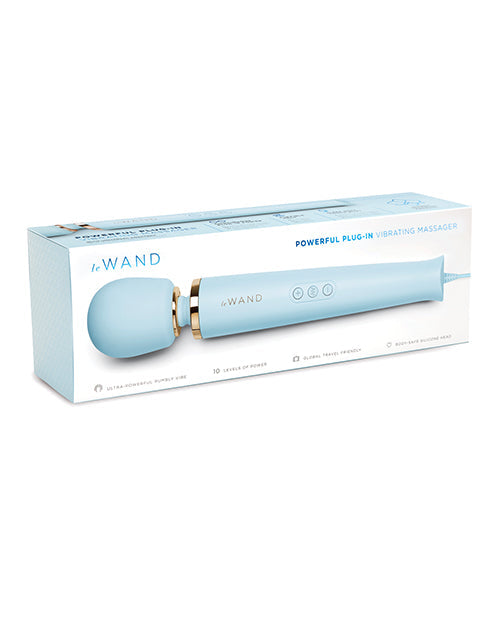 Le Wand Powerful Plug-In Vibrating Massager - Sky Blue Cotr INC
