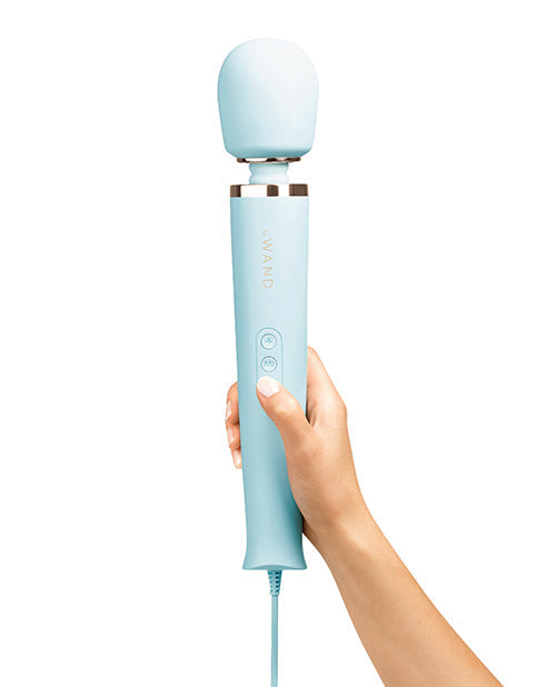 Le Wand Powerful Plug-In Vibrating Massager - Sky Blue Cotr INC