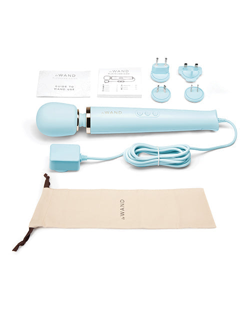 Le Wand Powerful Plug-In Vibrating Massager - Sky Blue Cotr INC