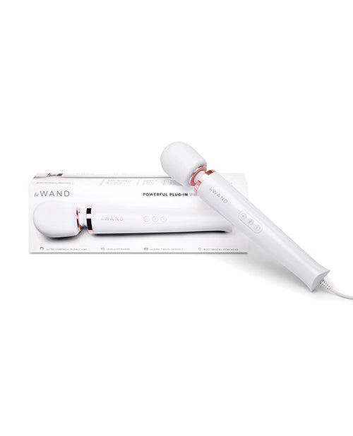 Le Wand Powerful Plug-In Vibrating Massager - White Cotr INC