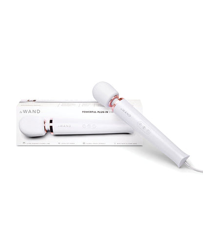 Le Wand Powerful Plug-In Vibrating Massager - White Cotr INC
