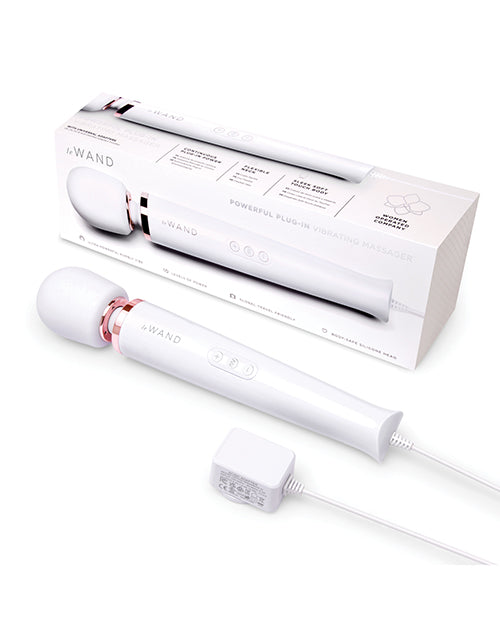 Le Wand Powerful Plug-In Vibrating Massager - White Cotr INC