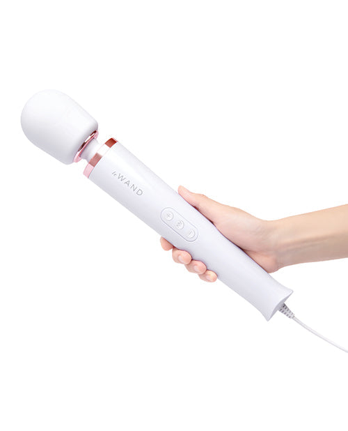 Le Wand Powerful Plug-In Vibrating Massager - White Cotr INC