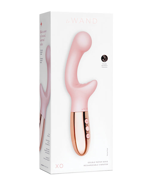 Le Wand Vibrator | XO Double Motor Wave G Spot Vibrator | Rechargeable Clit Vibrator | Rose Gold Cotr INC