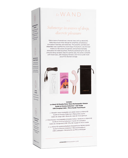 Le Wand Vibrator | XO Double Motor Wave G Spot Vibrator | Rechargeable Clit Vibrator | Rose Gold Cotr INC