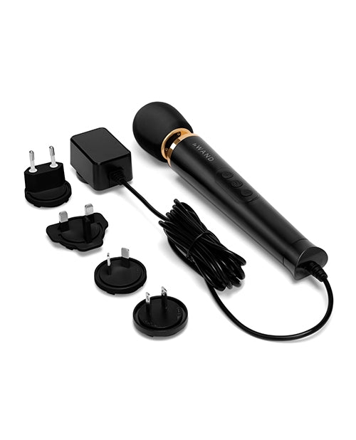 Le Wand Powerful Petite Plug-In Vibrating Massager - Black Cotr INC
