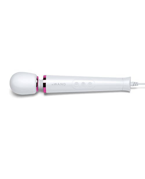 Le Wand Powerful Petite Plug-In Vibrating Massager - White Cotr INC