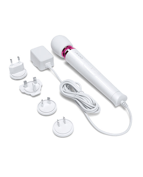 Le Wand Powerful Petite Plug-In Vibrating Massager - White Cotr INC