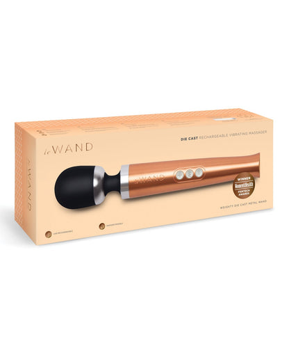 Le Wand Die Cast Rechargeable Massager - Rose Gold Cotr INC