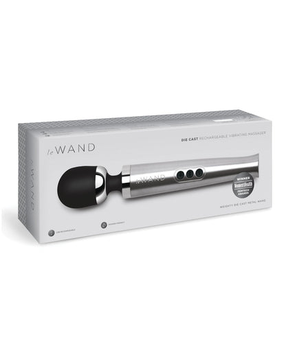 Le Wand Die Cast Rechargeable Massager - Silver Cotr INC