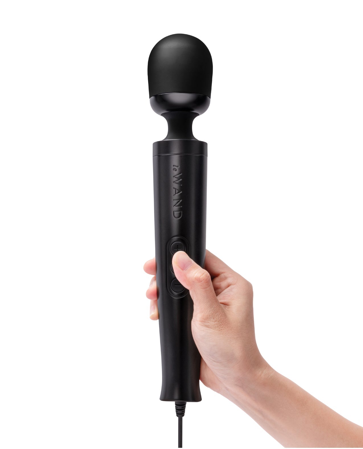 Le Wand Die Cast Plug-In Massager - Black Cotr INC