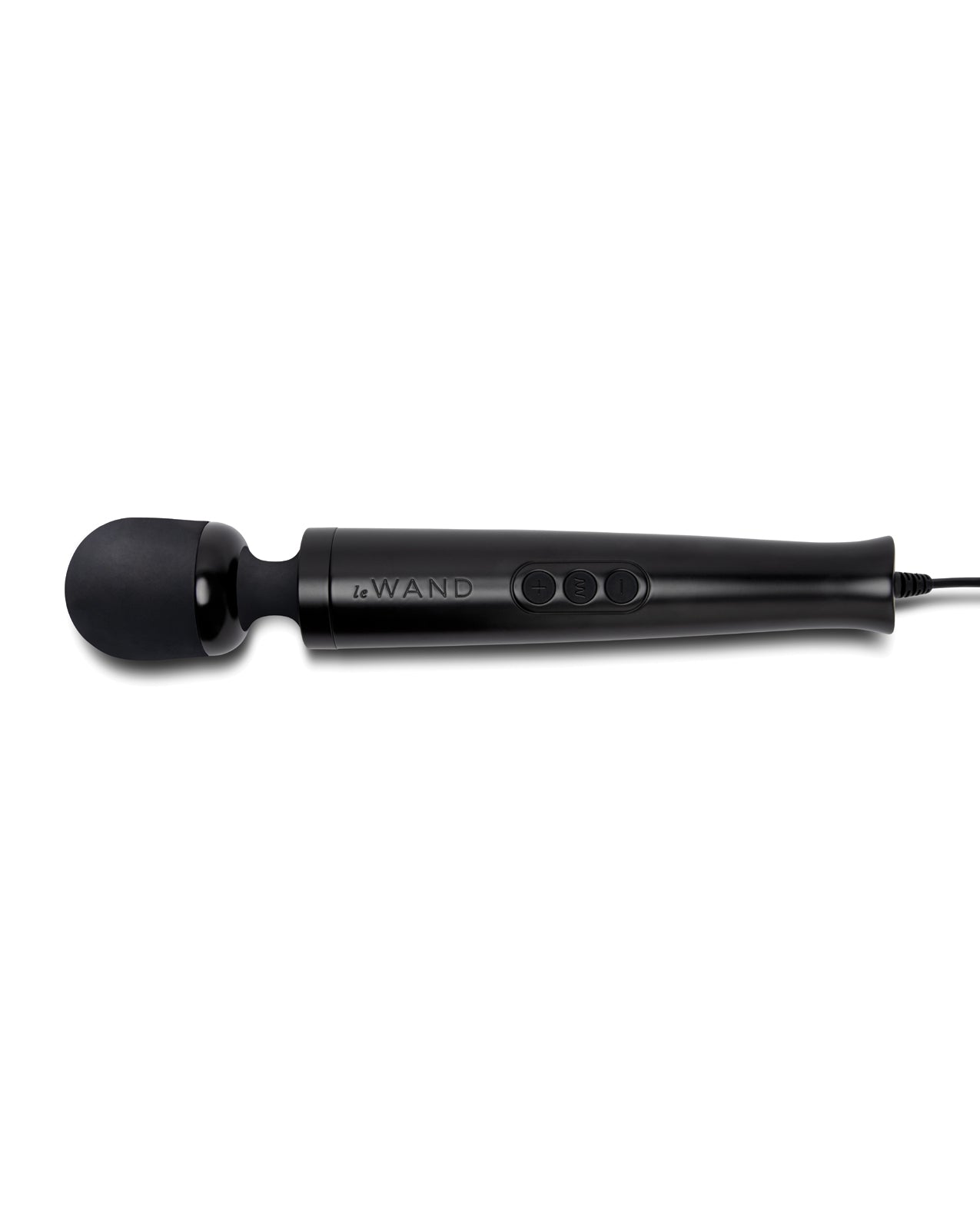 Le Wand Die Cast Plug-In Massager - Black Cotr INC
