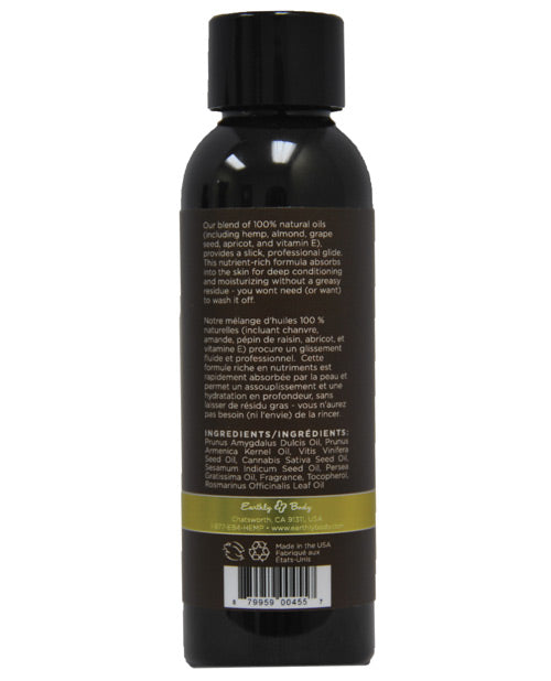 Earthly Body Massage & Body Oil - 2 oz Nag Champa Earthly Body
