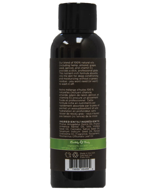 Earthly Body Massage & Body Oil - 2 oz Naked in the Woods Earthly Body